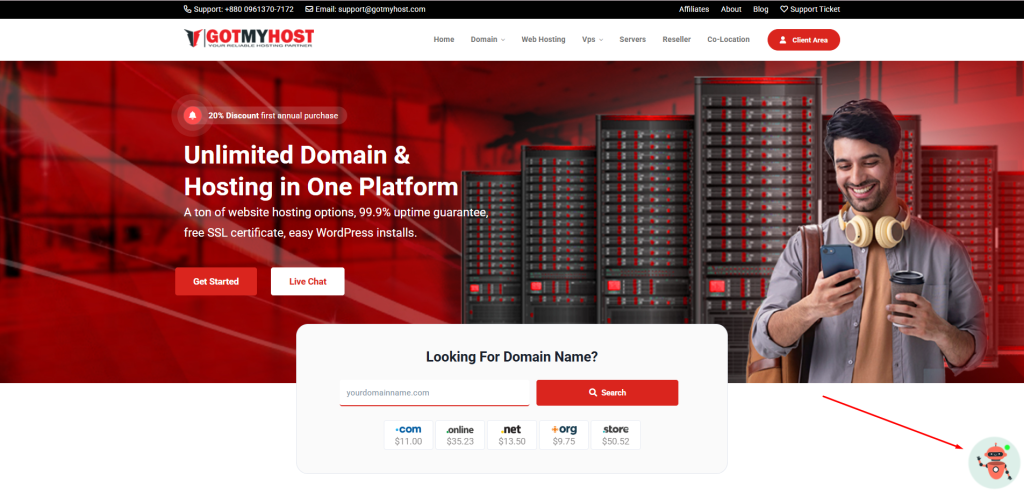 Hosting Live Chat Support