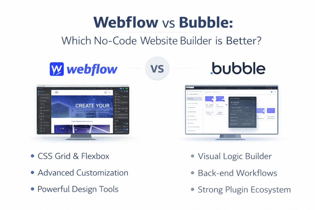 Bubble vs Webflow