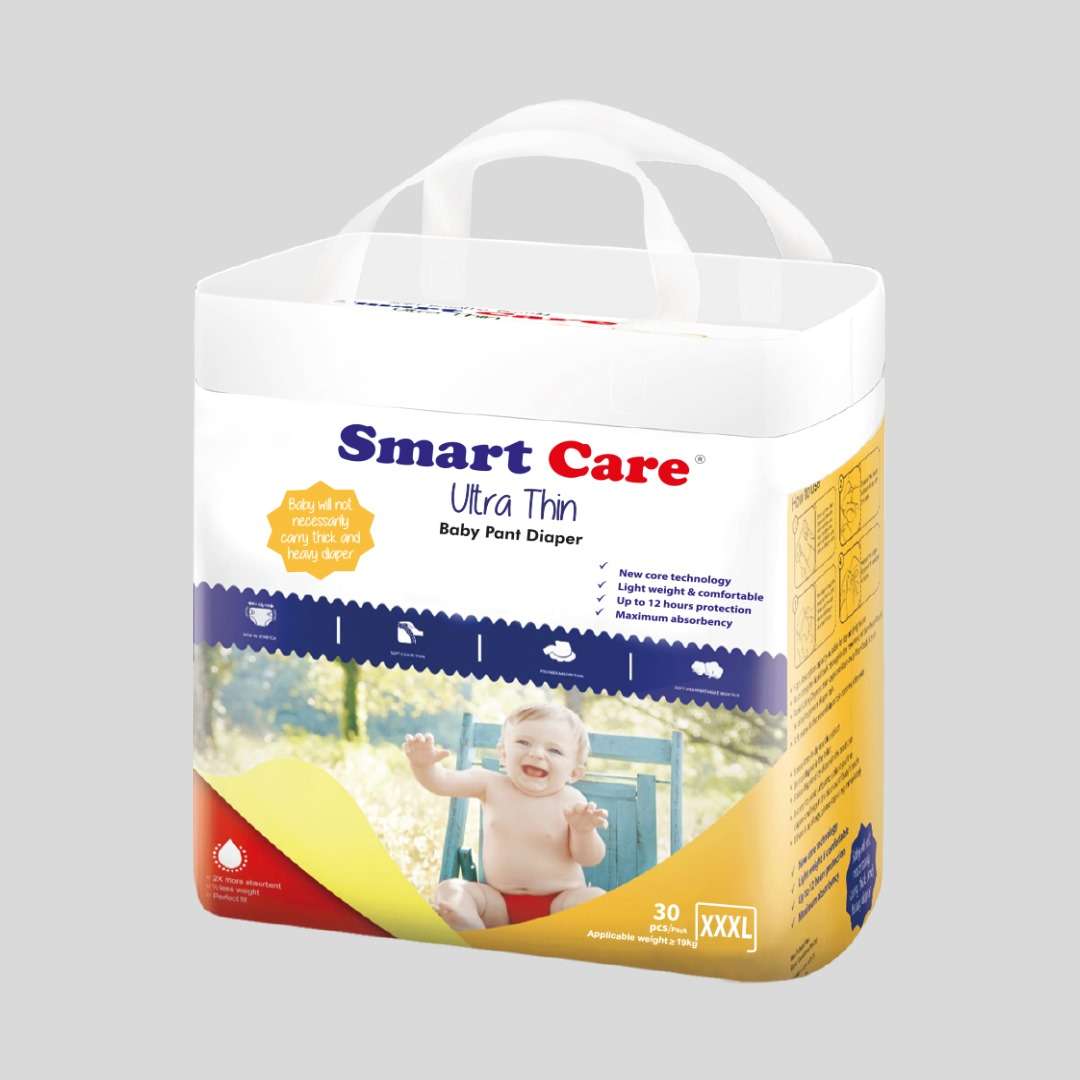 Smartcare Ultra Thin Baby Pant Diaper 3XL Size (19kg+) 30 pcs