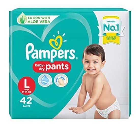 Pampers Diaper Pants L (9-14Kg) 36 Pieces ( Indian )