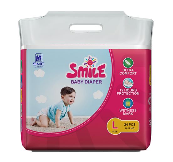 Smile Baby Diaper Belts System L (8-14)kg 24 Pices