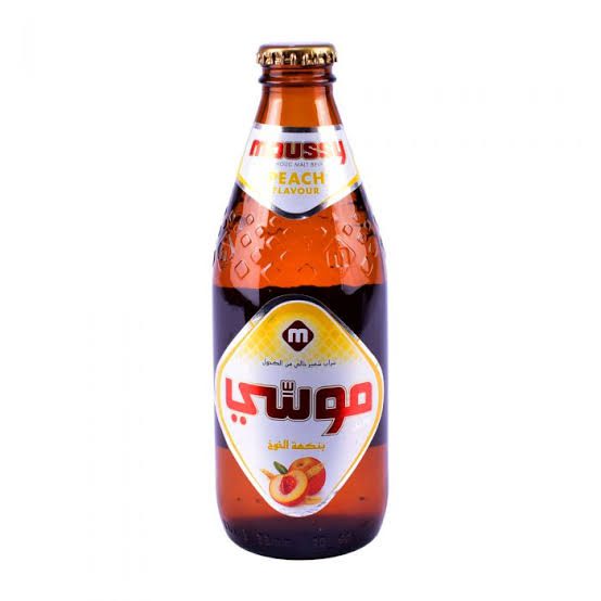 Moussy Peach Flavour Non Alcoholic Malt Beverage 330ml